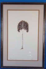 Rare William Barnum Signed "Blossomy Orange" AP Edition Embossed Etching
