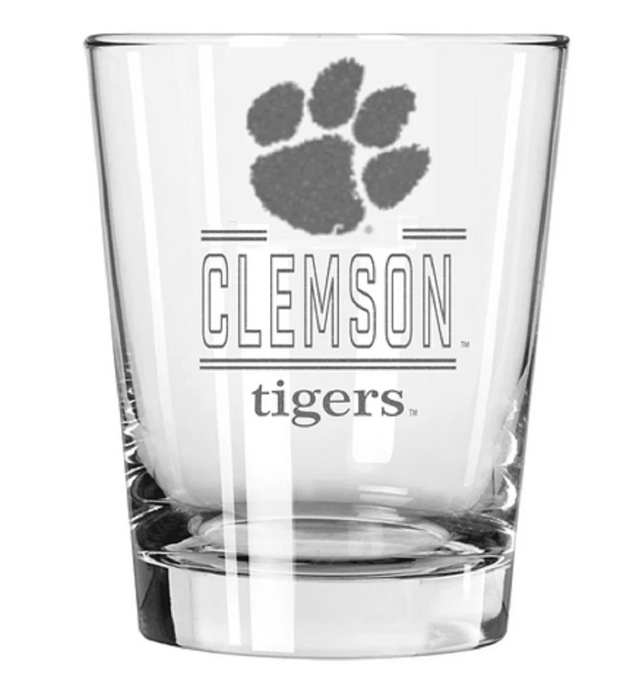 The Memory Company Clemson Tigers Rocks Glass