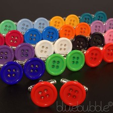 FUNKY BUTTON CUFFLINKS VINTAGE STYLE DADS GIFT KITSCH RETRO FUN WEDDING PROM UK