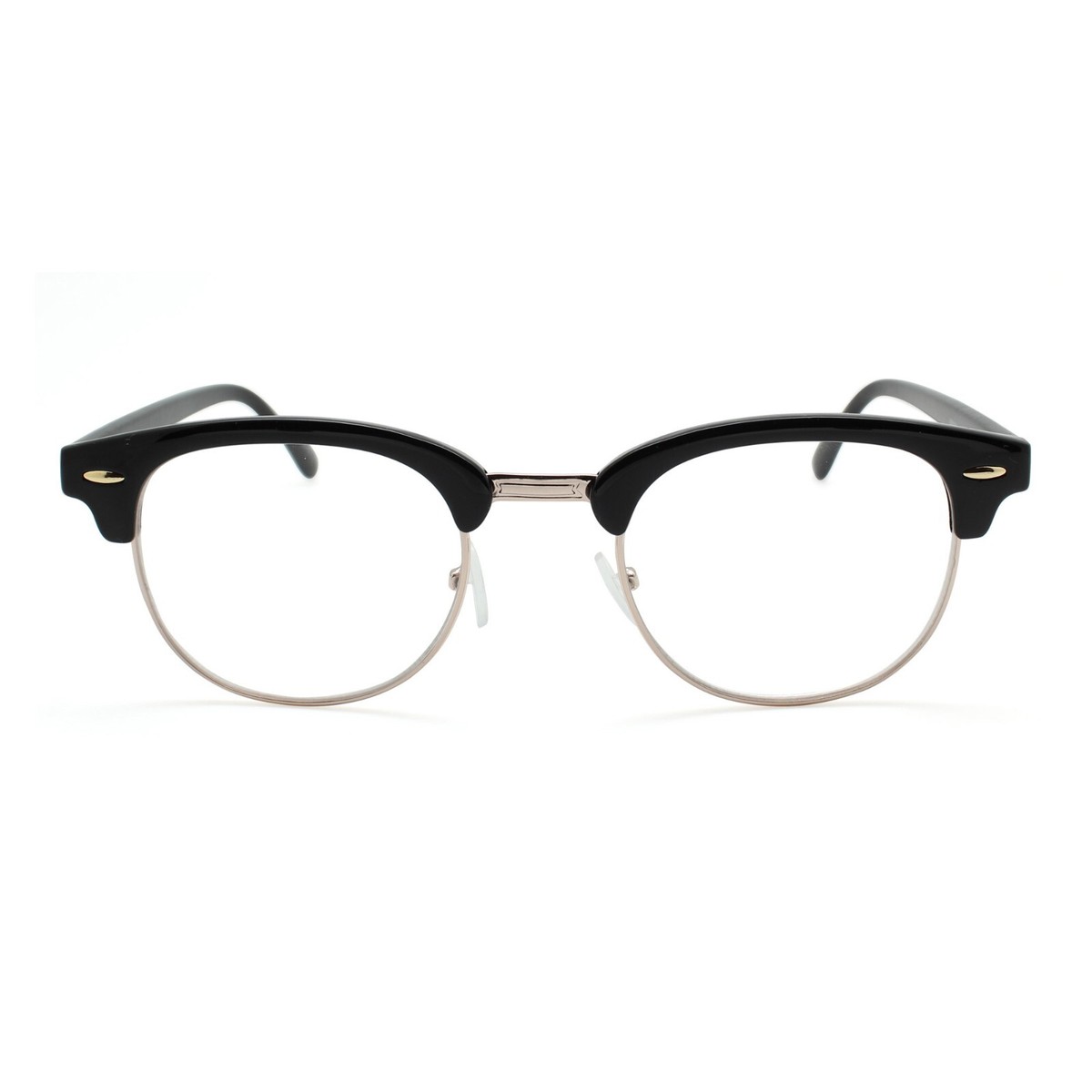 2SeeLife Classic Retro Browline Half Rim Reading Glasses