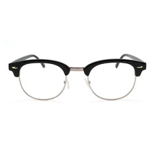 2SeeLife Classic Retro Browline Half Rim Reading Glasses