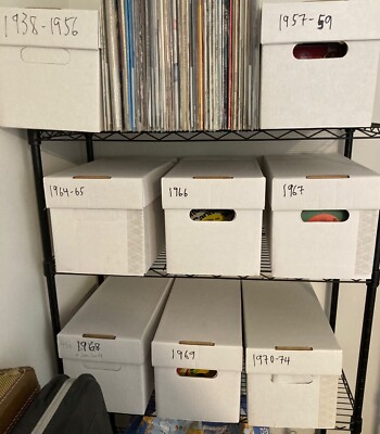 Bulk vinyl 45s, M-, unplayed (new old stk)-u pick. Lot 3 of 3-Artists Prin-Zomb