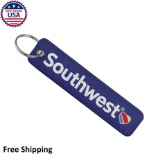 Southwest Airlines 737 Airline Collectibles Car Keychain Travel Luggage Bag Tag