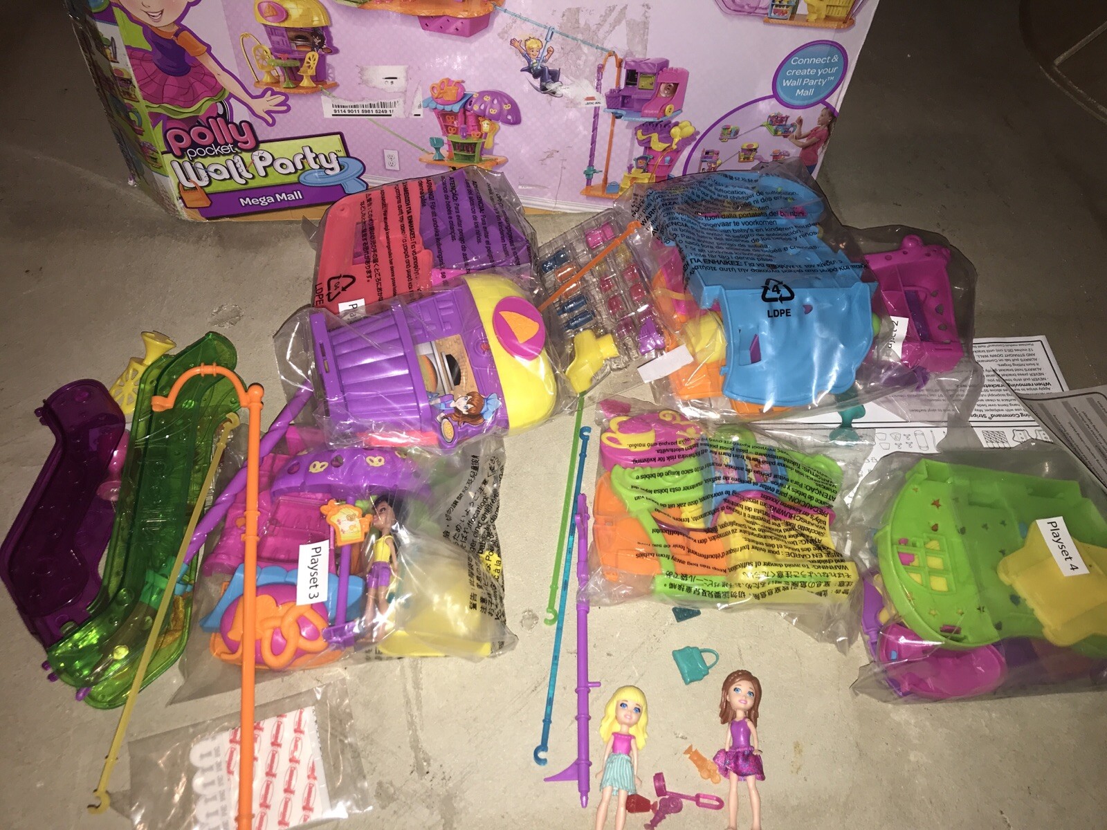 polly pocket mall on the wall