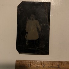 Antique Tintype Victorian Child Civil War Era Photo Photograph
