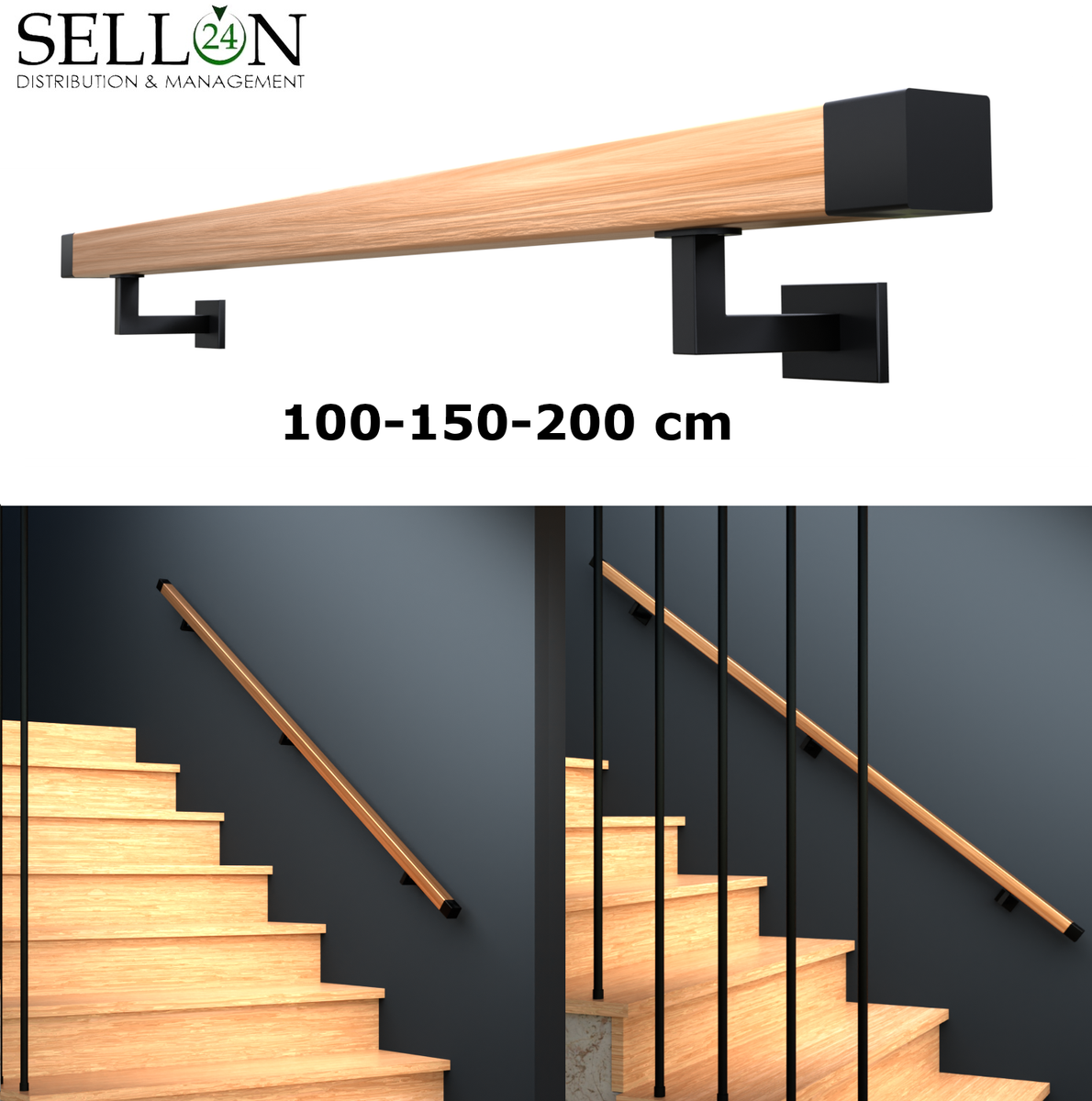 2x U-förmige Kleiderstange Für Lamellenwand – Silber, 61 Cm Breit