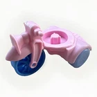 Vtg 2001 Fisher Price Little People Pink Bike Tricycle With Blue Wheels