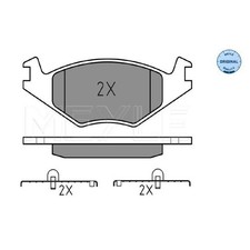 Satz Bremsbeläge Bremsklötze vorne für VW Jetta 1 16 2 19E Passat B2 | 651377