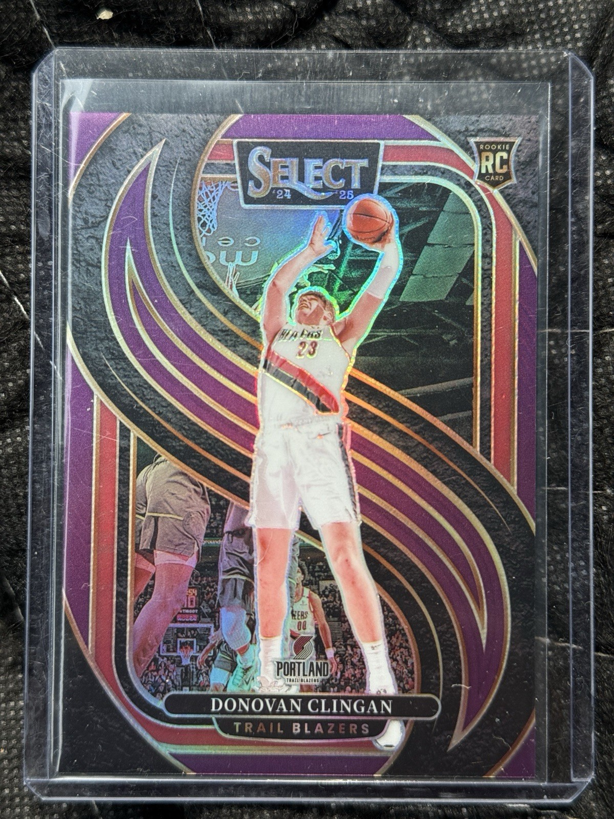 2024-25 Panini Select - Premier Level Donovan Clingan #199 Purple Prizm /99 (RC)