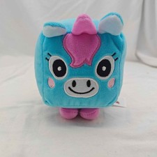 Pet Simulator X Roblox Plush Blue Pink Unicorn 4" Cube Plush Toy No Code