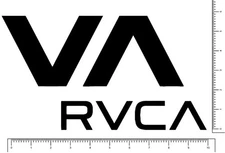 RVCA VA Surf Wake  Die Cut Team Sticker Decal 10" x 6" Pick your color
