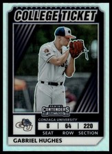2022 Panini Elite Extra Edition Gabriel Hughes College Tickets Optic Holo
