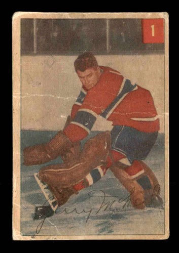 Gerry McNeil #1 1954 Parkhurst card