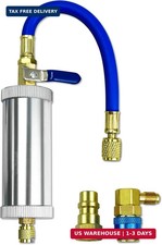 AC Oil Injector Tool Fit for C R134A R12 R22 Oil and Dye Injector Refrigerant To
