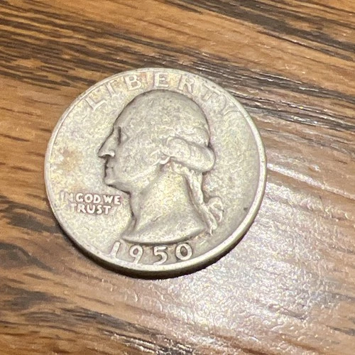 1950 Washington Quarter 25C 90% Silver Business Strike US Coin
