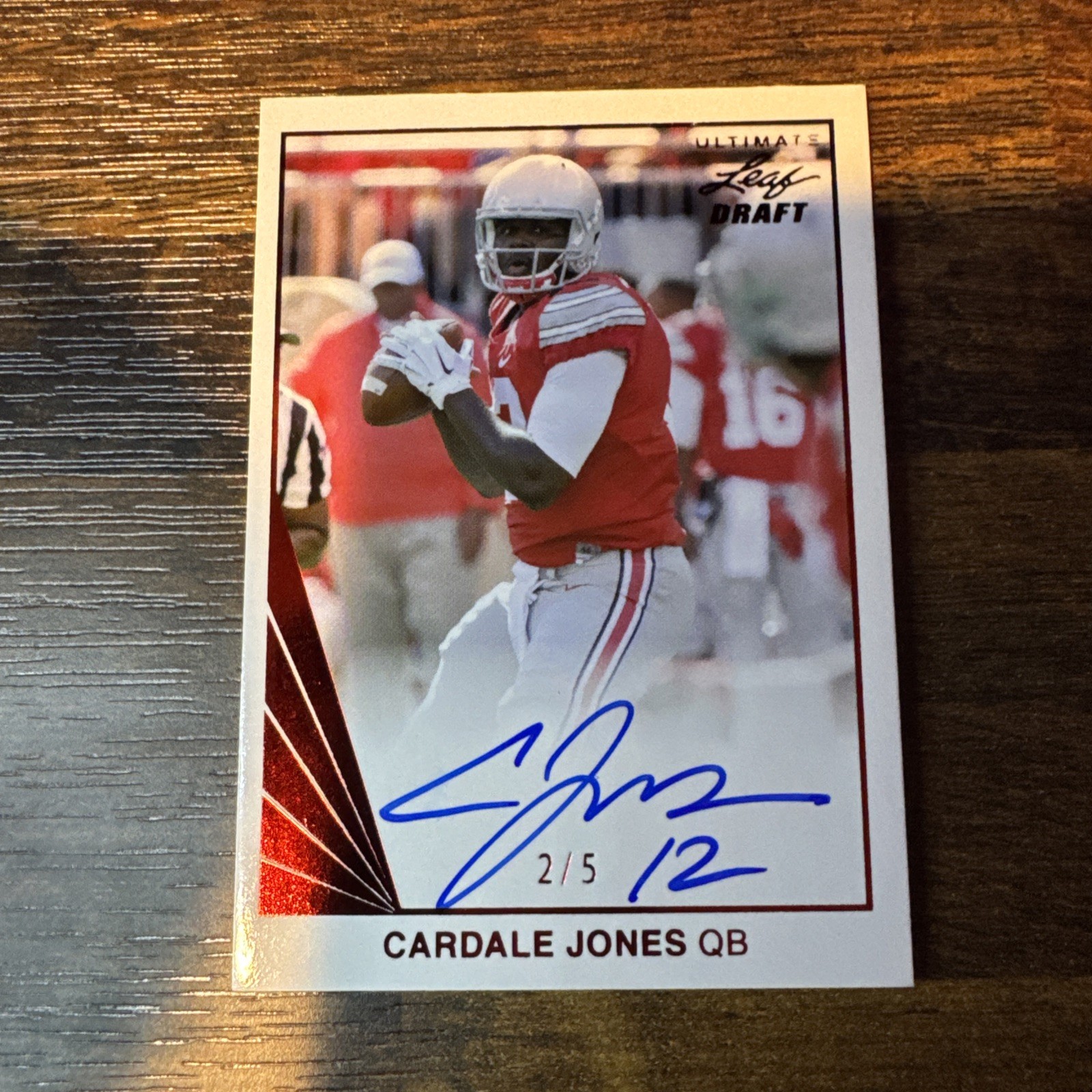 Cardale Jones Leaf Ultimate Draft 1991 Leaf Rookie Autographs #CJ1 Base