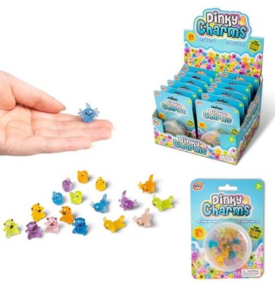 Dinky Charms Sammler Spielzeug - süße Tiere - Axolotl Capybara Ente