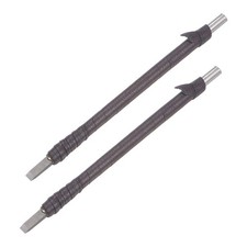 5mm Tungsten Carbide Flat Leather Cloth Handle Wood Carving Chisels 2pcs