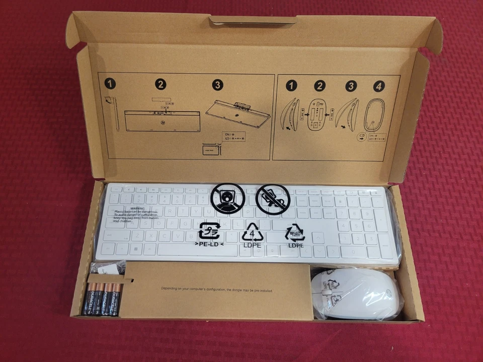 ¡¡NUEVO PRECINTADO!! Combo de ratón/KB inalámbrico HP 710 M55011-001 M54697-001 M54847-001 Foto 2 de 4