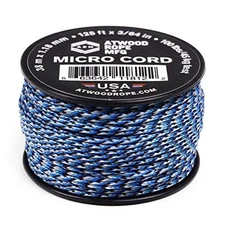 Atwood Rope MFG Tactical Micro Utility Cord 1.18mm X 125ft (Blue Snake)