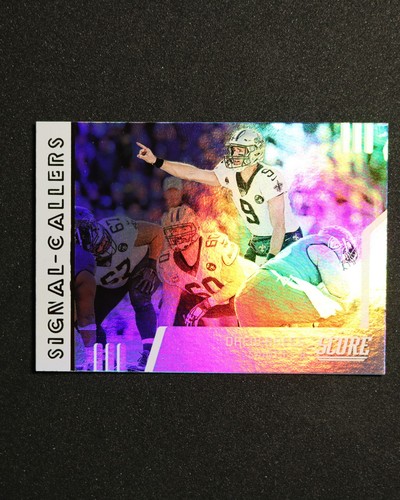 Drew Brees #SC-23 2019 Panini Score Signal Callers card
