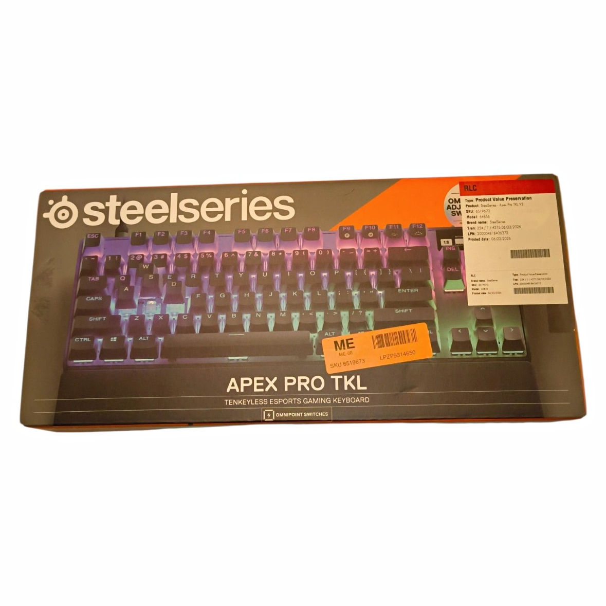 SteelSeries Apex Pro TKL Wired Illuminated Gaming Keyboard QWERTY Black 64856