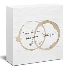 Coffee Sign Kitchen Coffee Bar Decor Hot Cocoa Bar Sign Decorations for Home ...