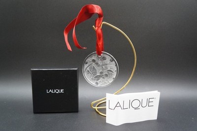 Lalique Crystal Ornament Clear 2021 Merles Et Raisins Annual