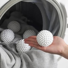 4 x REUSABLE TUMBLE ECO DRYER CLOTHES SOFTENER WASHING MACHINE BALLS PLASTIC