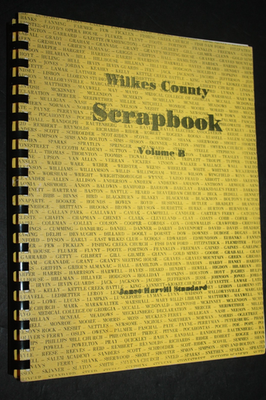 #ad RARE 1974 Soft Cover WILKES COUNTY Georgia SCRAPBOOK Volume B REDUCED $27.00