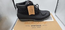 Weatherproof Vintage Aidan Boots Mens Size 11 Black Quilted Snow Duck Winter