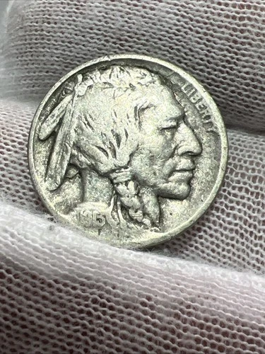 1913 Type 1 Higher Grade 3/4 Horn Buffalo Nickel -  Better Date US Coin!