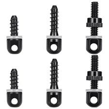 Sling Swivel Studs Set, 6 Pieces Wood Bolt Sling Screw Mounts, Rifle or Shotgun