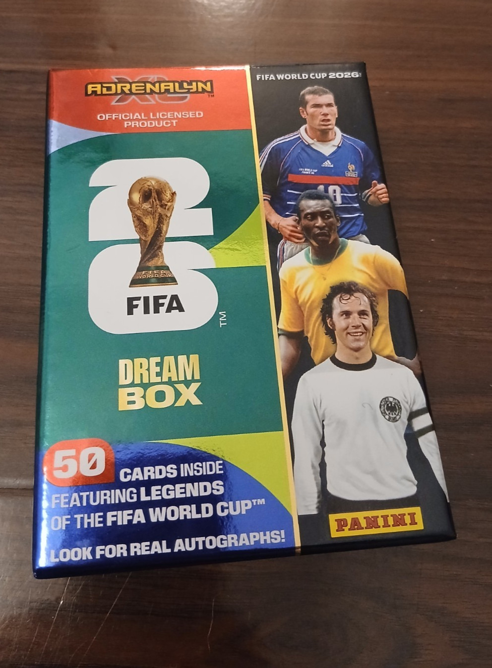 Panini Dream Box Adrenalyn XL Fifa World Cup 2026 Zidane Pele Beckenbaur Momentu