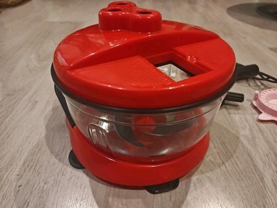 Rot 2 in 1 Küchenhelfer Set Manuelle Gemüsereibe und Fleischwolf 