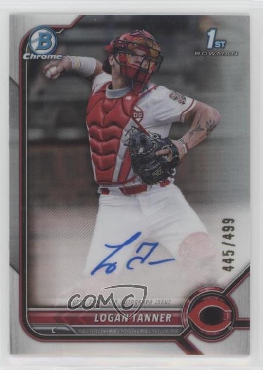 2022 Bowman Draft Chrome Pick Refractor 445/499 Logan Tanner #CDA-LT Auto 0ok8