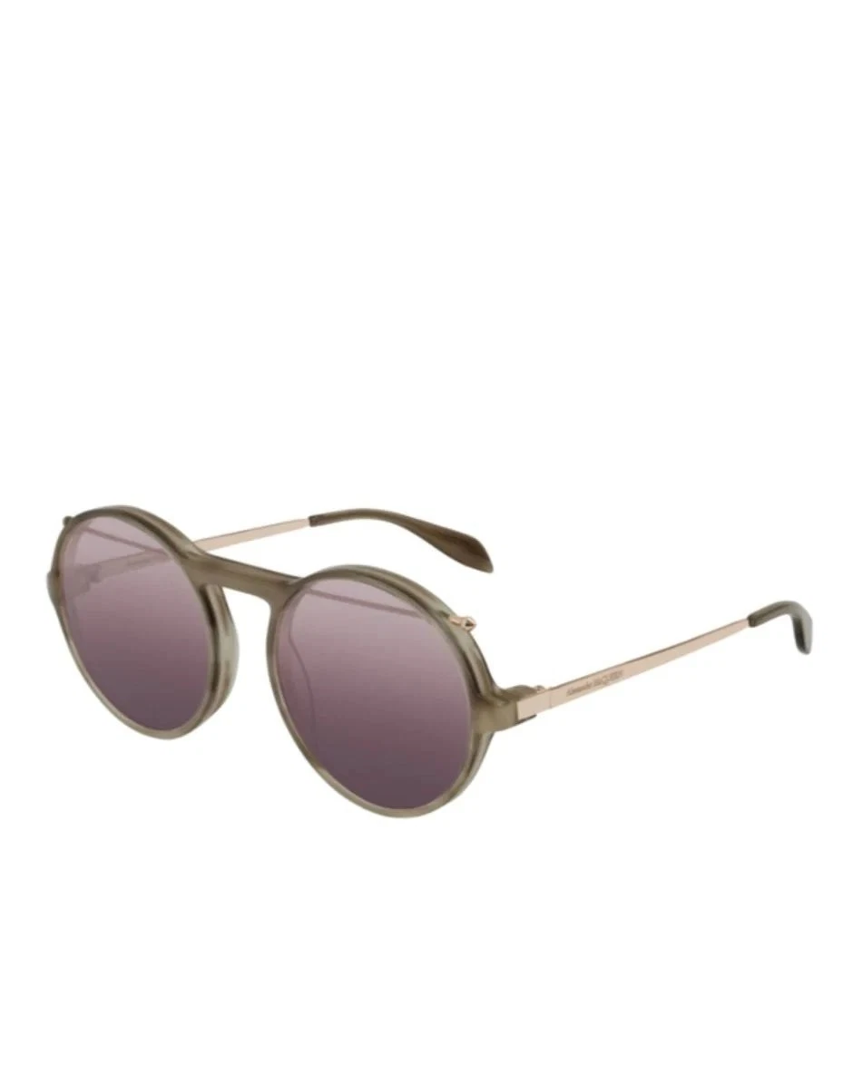 McQ Alexander McQueen Pink Tortoise Round Mirrored Sunglasses MQ0089S 008#591 Alexander McQueen Round Sunglasses for Women for sale | eBay main image 3