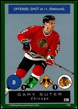 1995-96 Playoff One on One Challenge #238 Gary Suter - FREE SHIPPING!