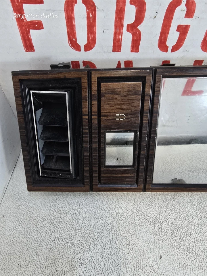 Dodge 600 Aries Plymouth Caravelle Gauge Cluster Surround Trim Woodgrain - Image 2 of 4