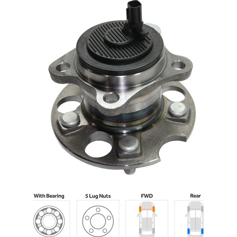 Buje de rueda trasero TrueDrive lado del conductor para Toyota Venza 2009-2016 Foto 2 de 4