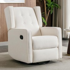 CANMOV Swivel Rocker Recliner Chair, Nursery Glider Chair, Nursery Rocking Chair