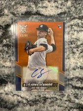 2021 Topps - Opening Act Autographs Clarke Schmidt Electric Orange /99 (AU, RC)