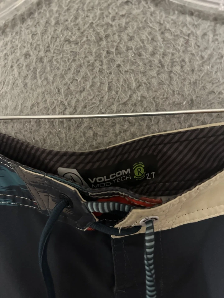 Volcom Boys Boardshorts Size 27 Mod Tech Swim Trunks Drawstring Youth - Image 3 of 4