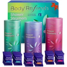 Shower Steamers Aromatherapy - Birthday Gifts for Women, 18 Pack Bright Green 