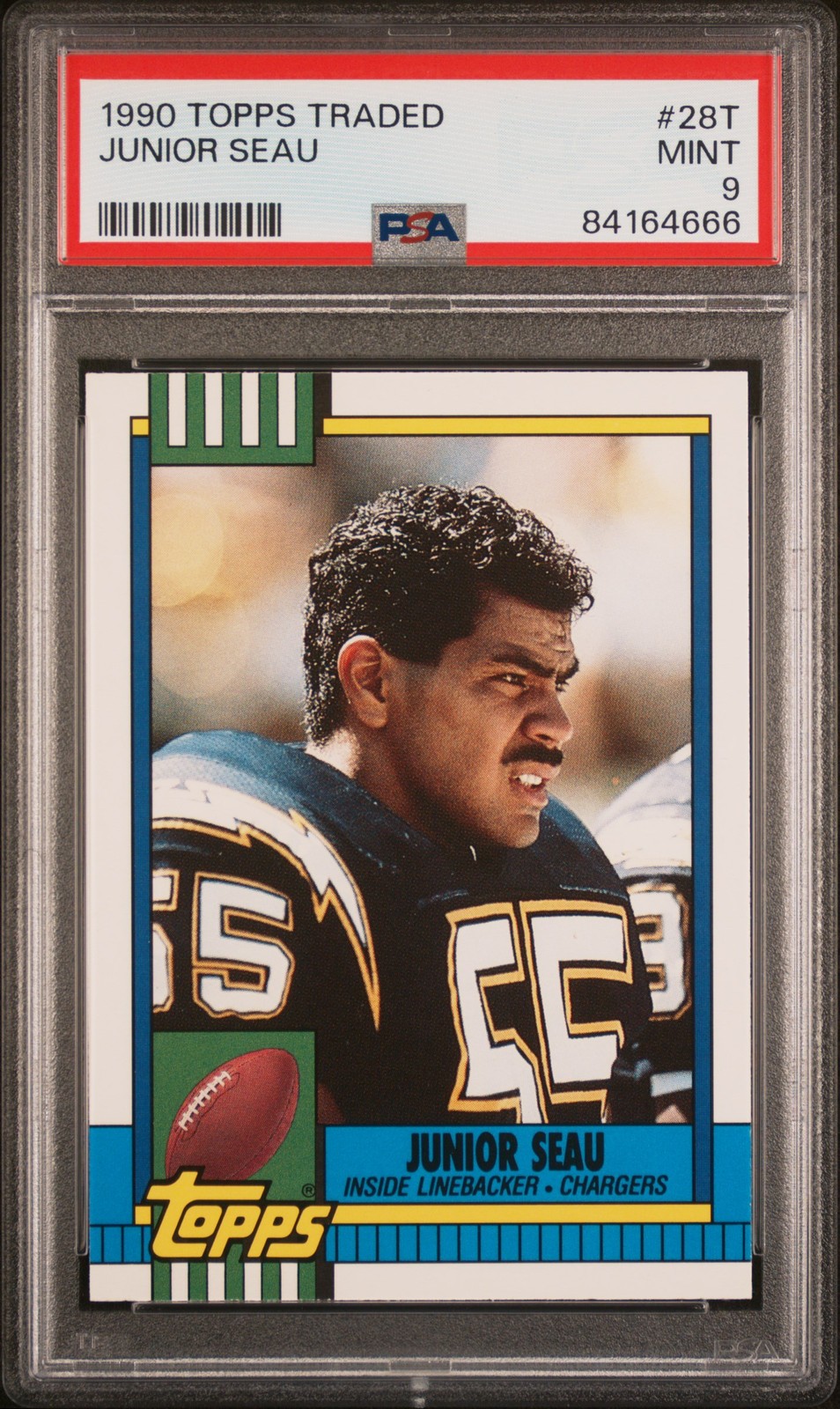 1990 TOPPS TRADED #28T JUNIOR SEAU PSA 9