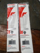 Pendaflex Blank Tab Inserts, 1/5 Cut for Hanging File Folders, 2", 100/Pk, 2 Pks