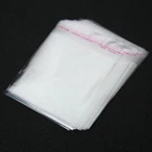100PCS Clear Self Seal Adhesive OPP Bags Cellophane Plastic Resealable Gift Bags