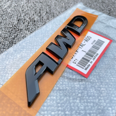 NEW GENUINE Black AWD Badge Rear Trunk Emblem FOR HONDA HRV CRV PILOT RIDGELINE