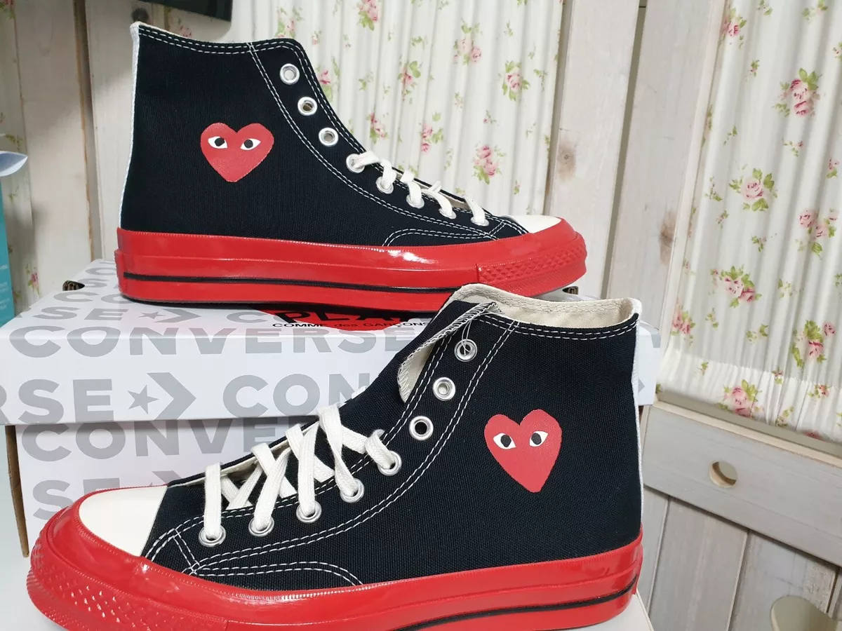 Converse Men Chuck Taylor 70 High Comme des Garcons PLAY Black Red