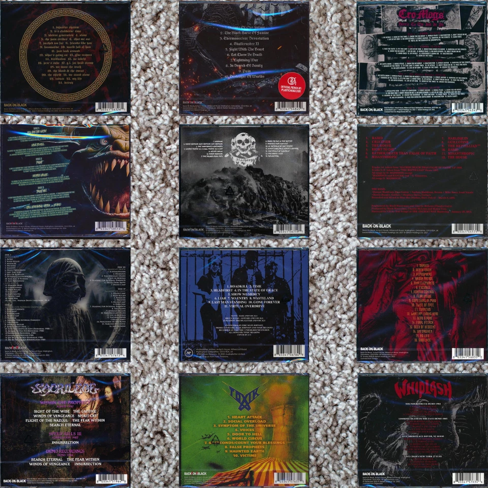 CD Lot of 12 Speed Thrash Punk Hardcore Metal Rare Cro-Mags Discharge Toxik Foto 2 de 4